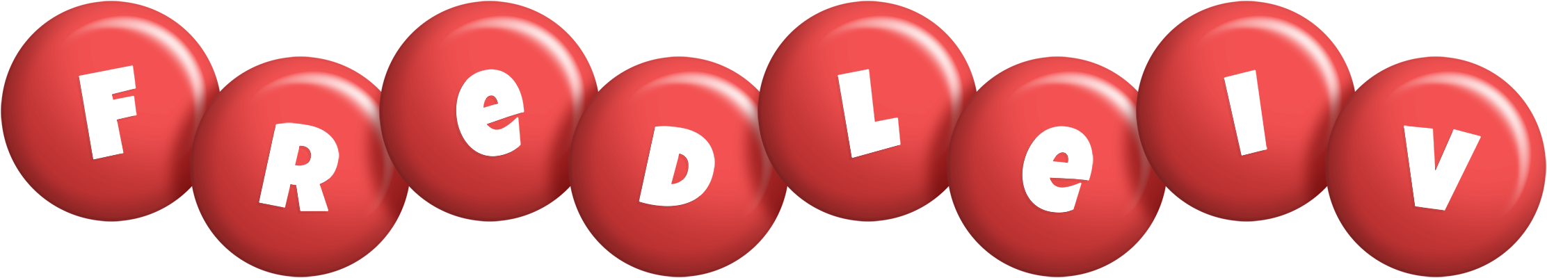 Fredleiv candy-red logo