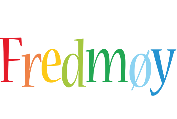 Fredmøy birthday logo