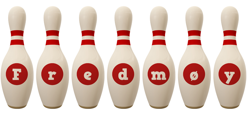 Fredmøy bowling-pin logo