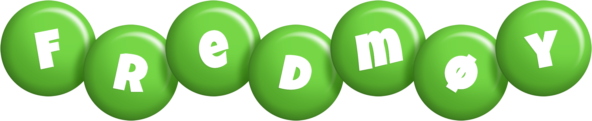Fredmøy candy-green logo