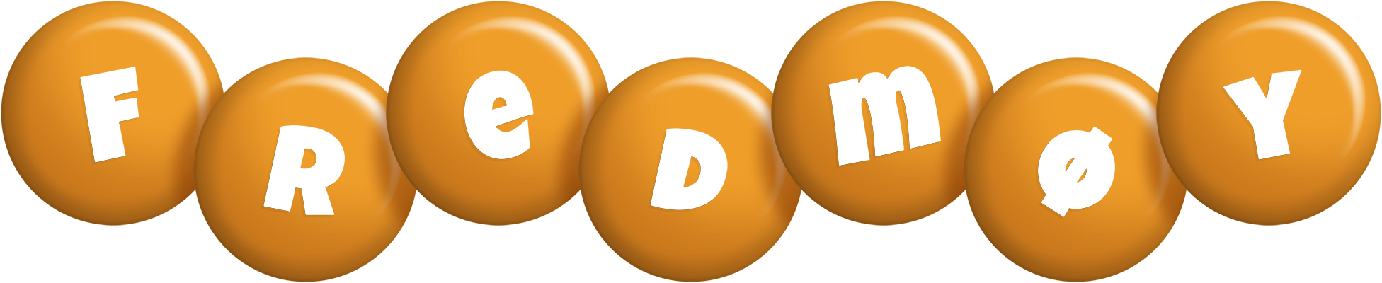 Fredmøy candy-orange logo