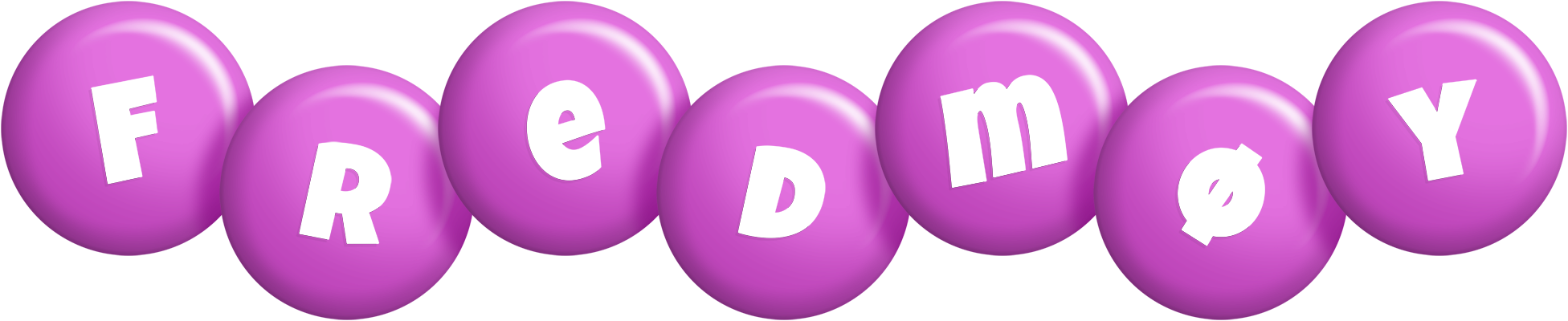 Fredmøy candy-purple logo