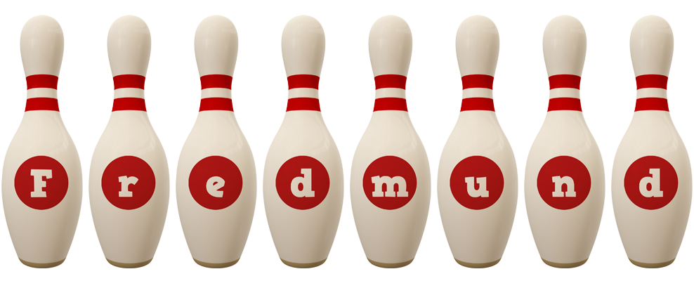 Fredmund bowling-pin logo