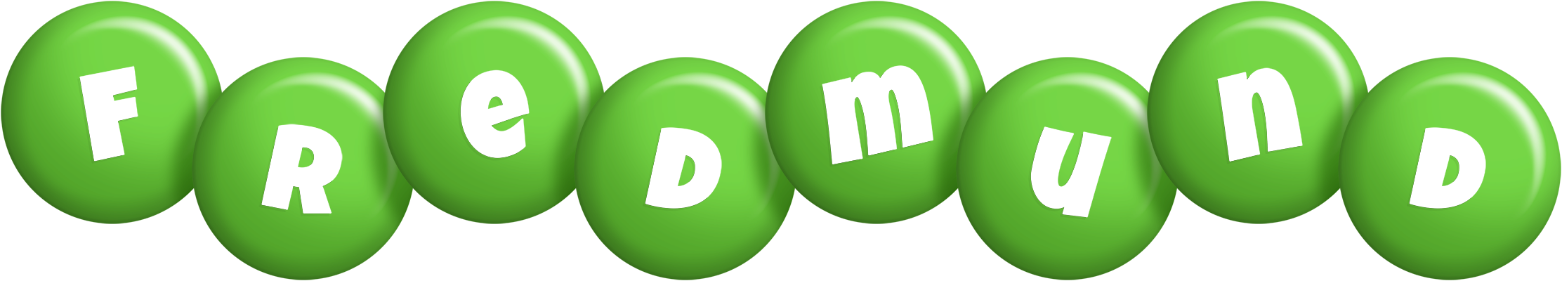 Fredmund candy-green logo