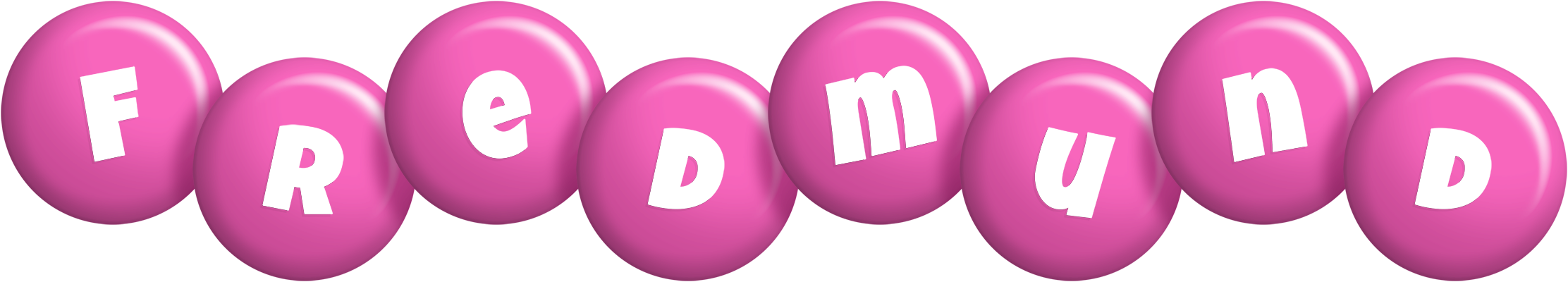 Fredmund candy-pink logo