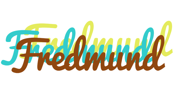 Fredmund cupcake logo