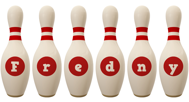 Fredny bowling-pin logo