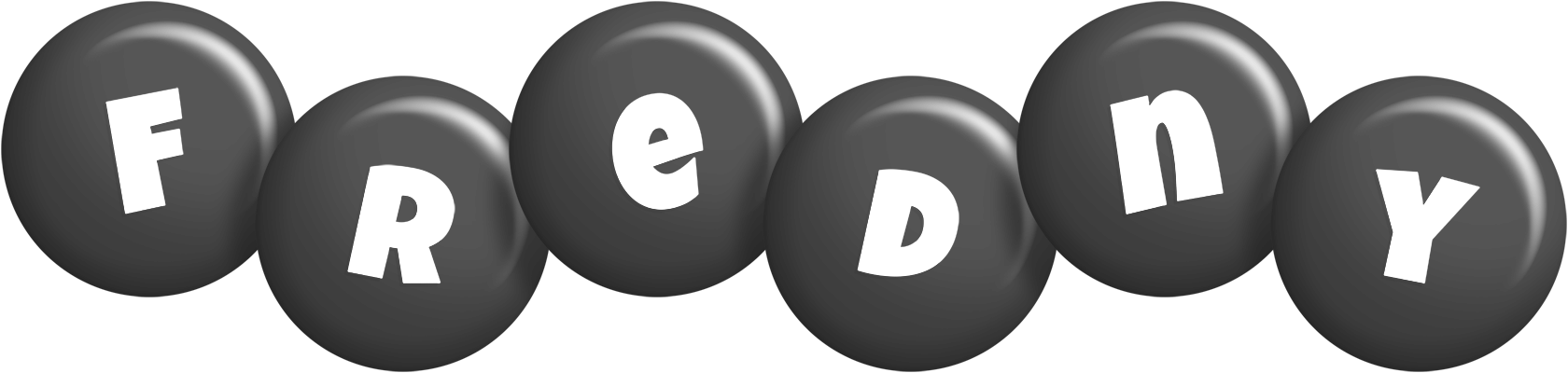 Fredny candy-black logo