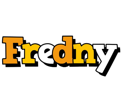 Fredny cartoon logo