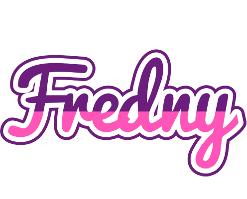Fredny cheerful logo