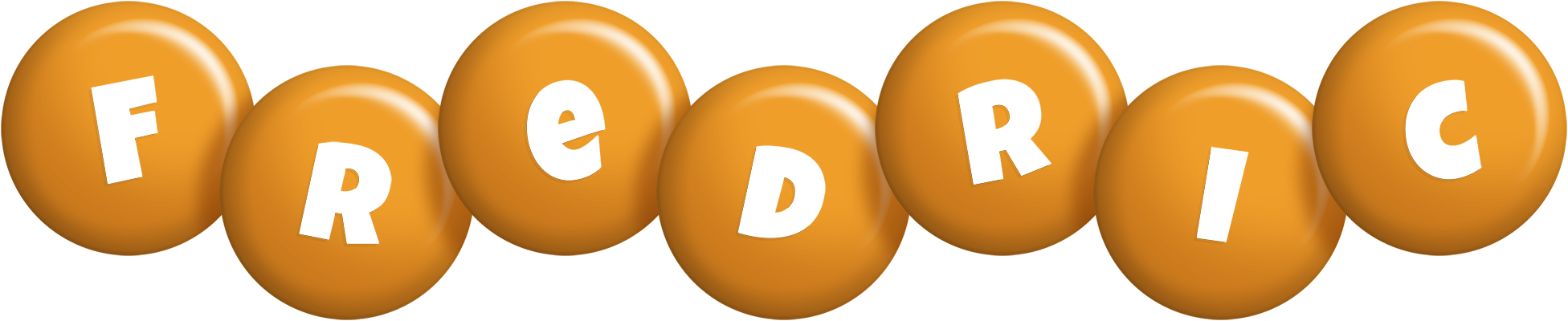 Fredric candy-orange logo