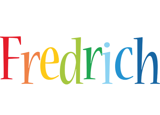 Fredrich birthday logo