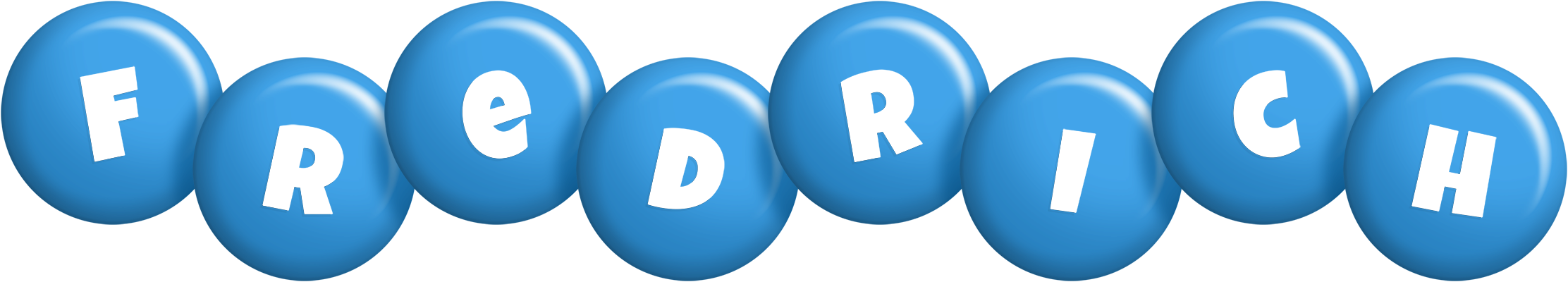 Fredrich candy-blue logo