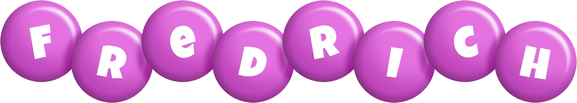 Fredrich candy-purple logo