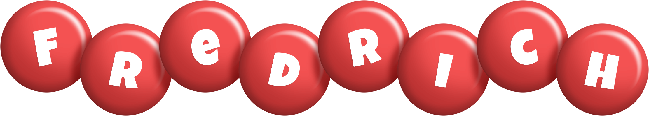 Fredrich candy-red logo