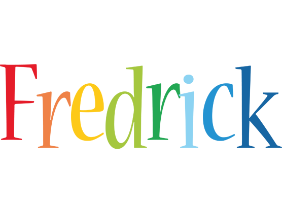 Fredrick birthday logo