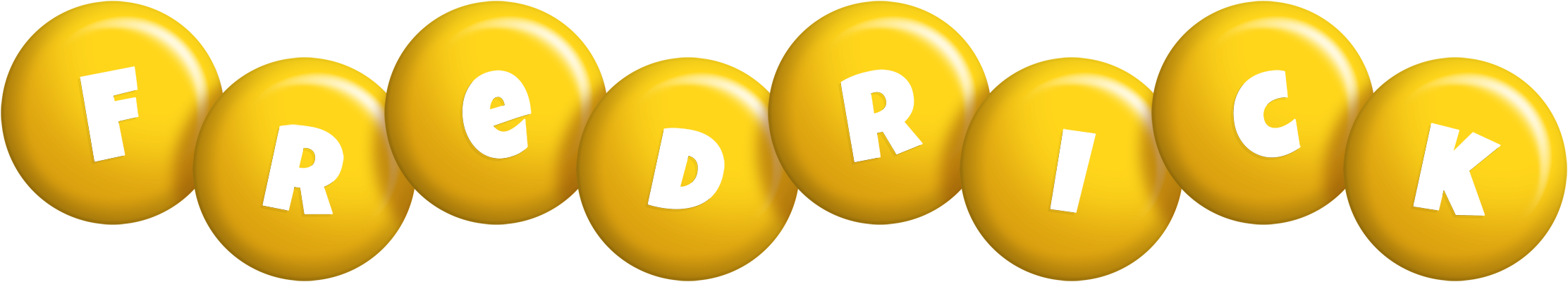Fredrick candy-yellow logo