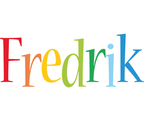 Fredrik birthday logo