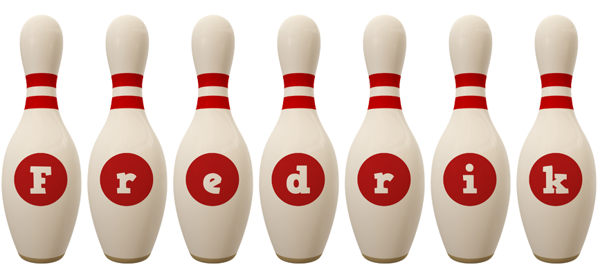 Fredrik bowling-pin logo