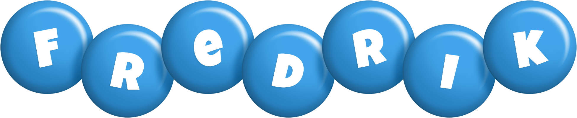 Fredrik candy-blue logo