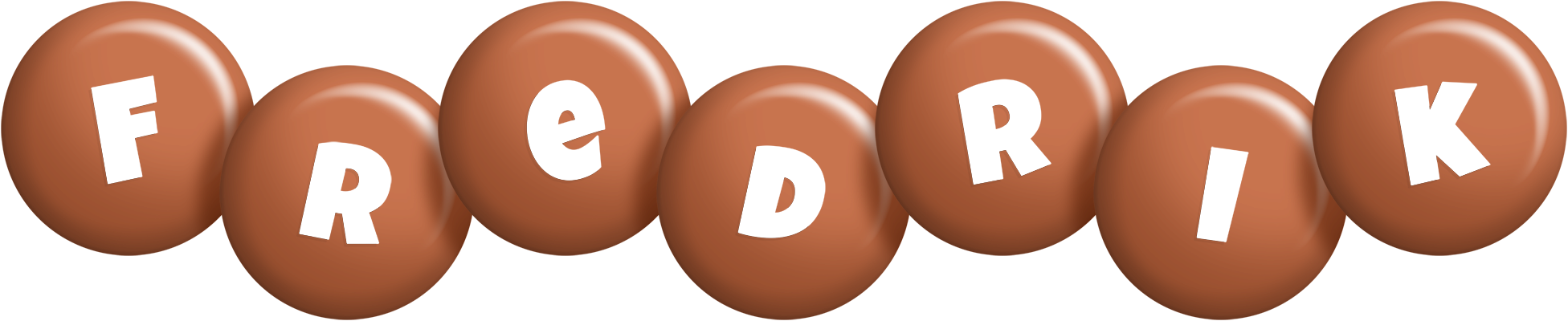 Fredrik candy-brown logo