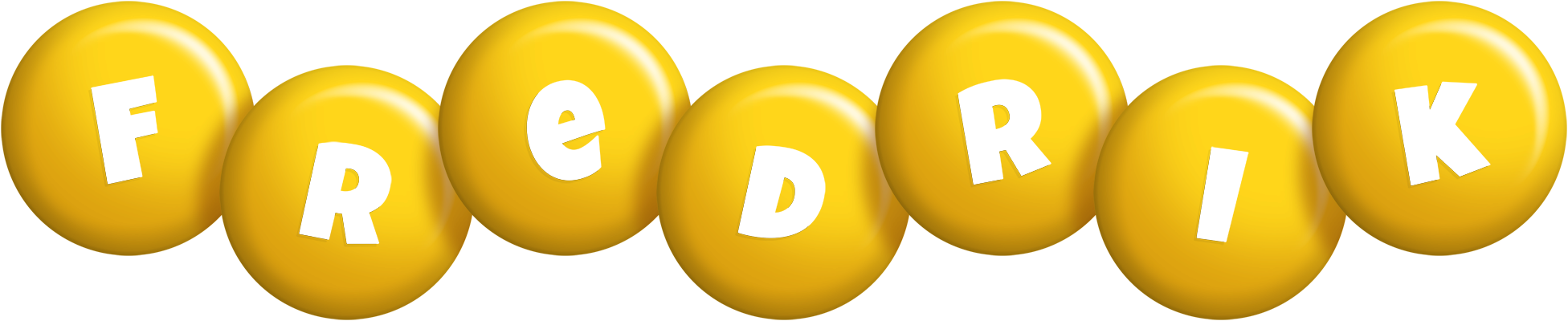 Fredrik candy-yellow logo