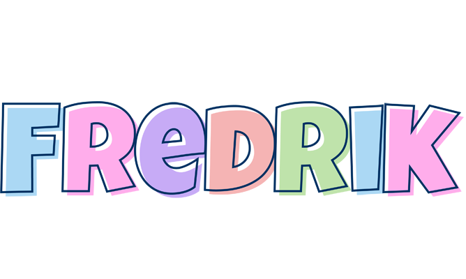 Fredrik pastel logo