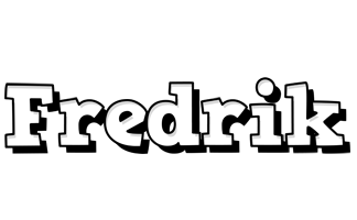 Fredrik snowing logo