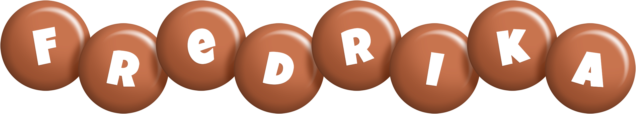 Fredrika candy-brown logo