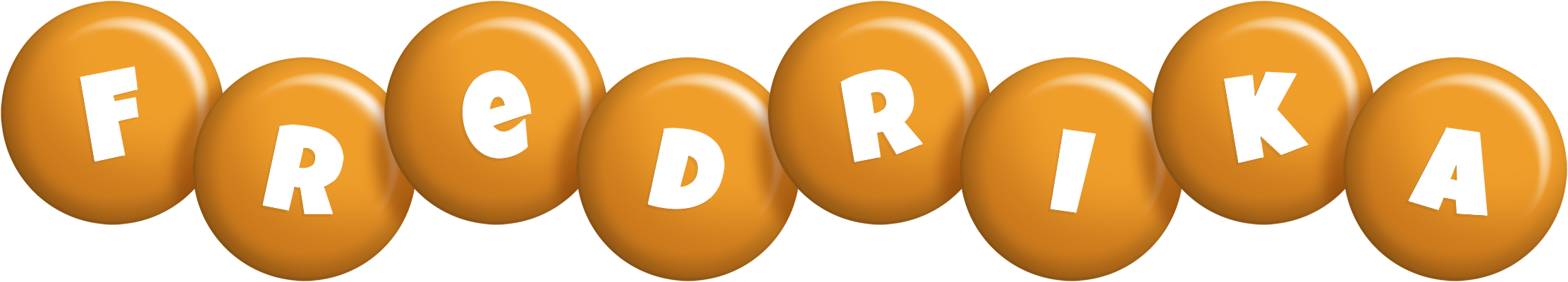 Fredrika candy-orange logo