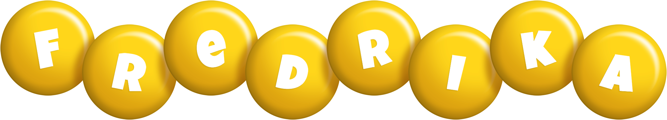 Fredrika candy-yellow logo