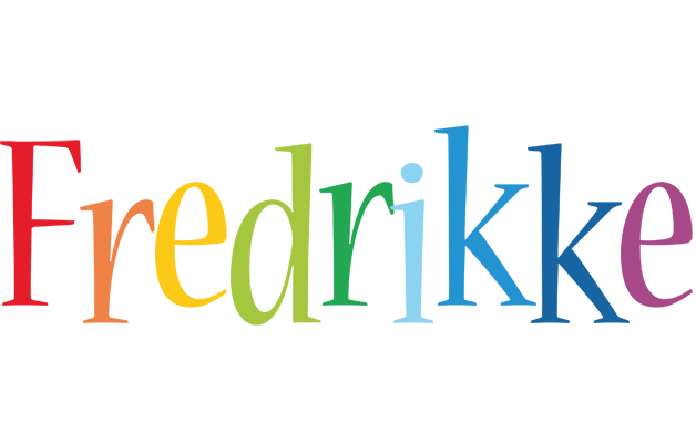 Fredrikke birthday logo