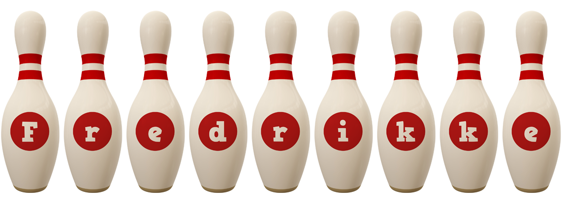Fredrikke bowling-pin logo