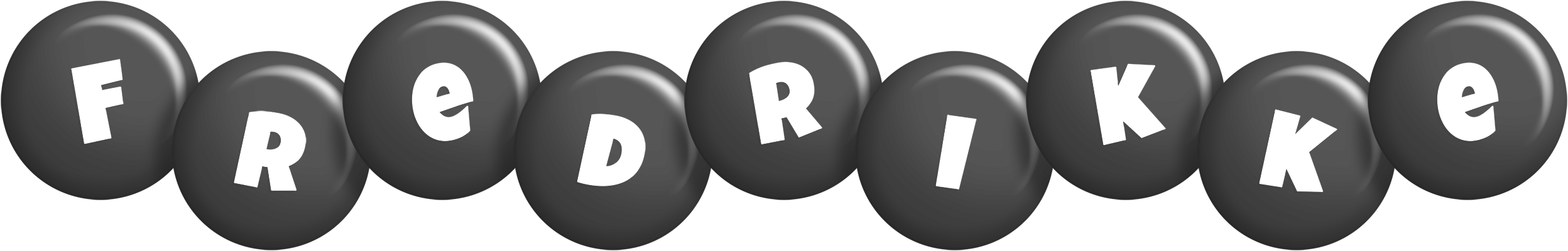 Fredrikke candy-black logo