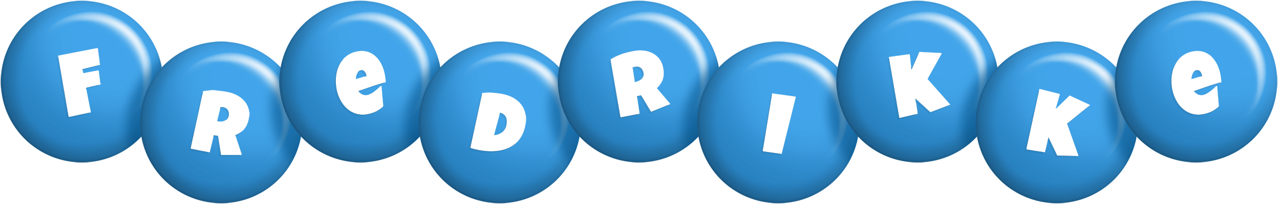 Fredrikke candy-blue logo