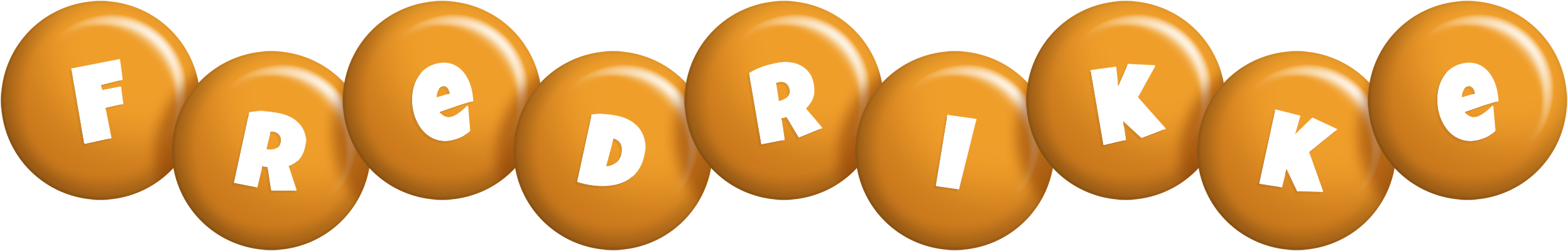 Fredrikke candy-orange logo