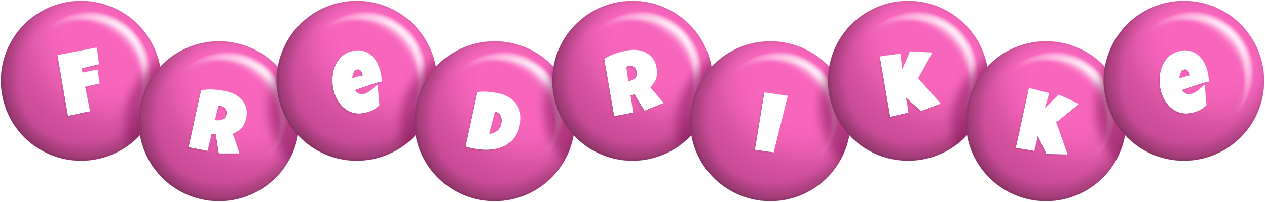 Fredrikke candy-pink logo