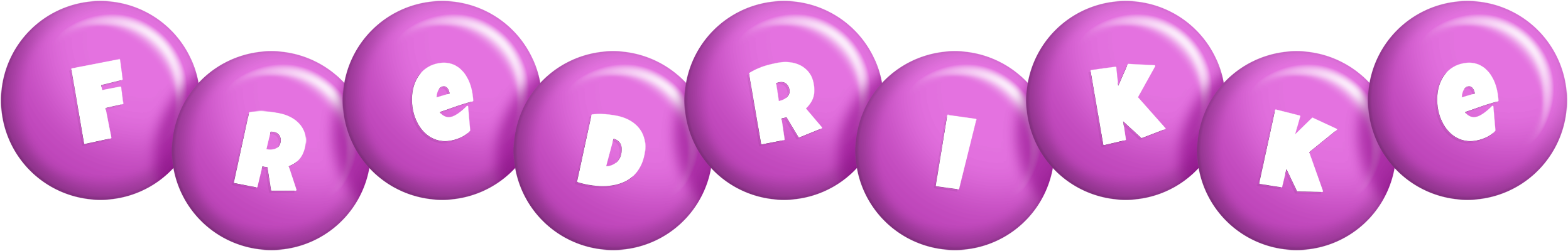 Fredrikke candy-purple logo