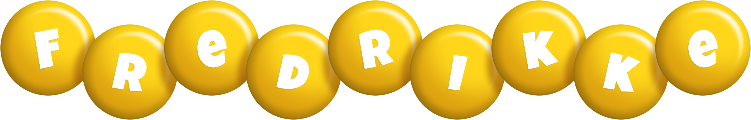 Fredrikke candy-yellow logo