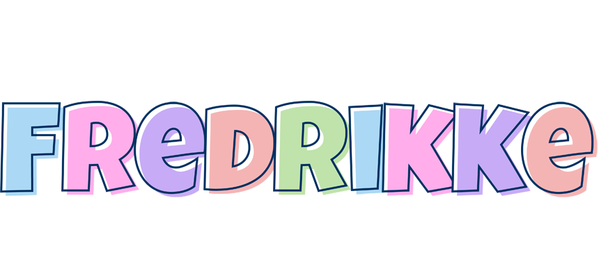Fredrikke pastel logo