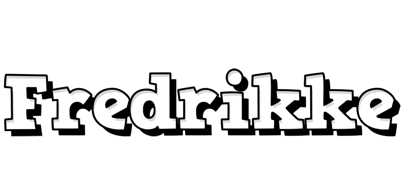 Fredrikke snowing logo