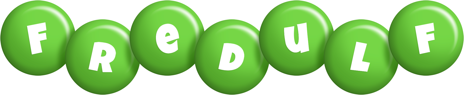 Fredulf candy-green logo
