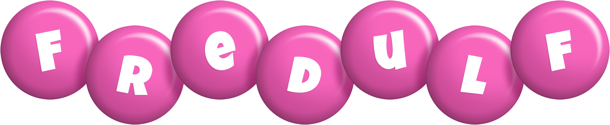 Fredulf candy-pink logo