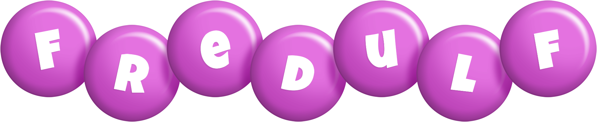 Fredulf candy-purple logo