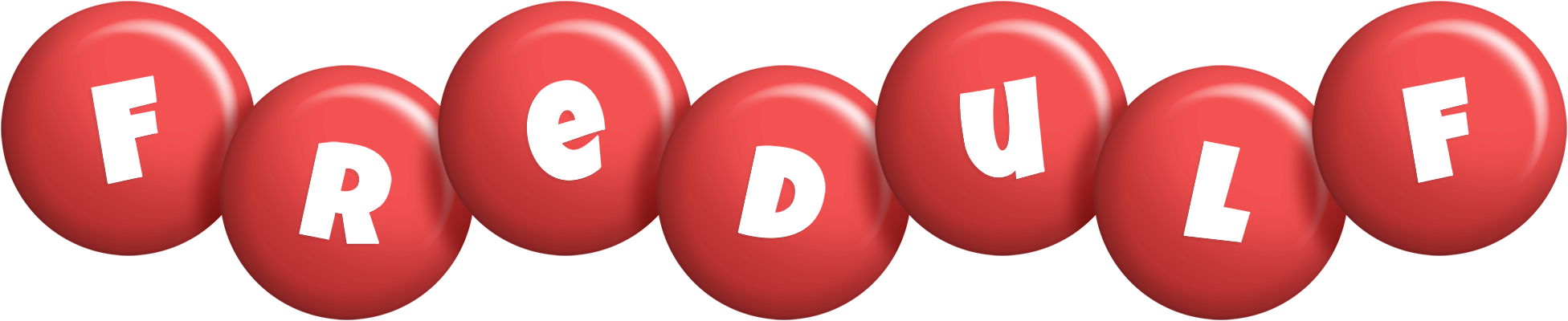 Fredulf candy-red logo