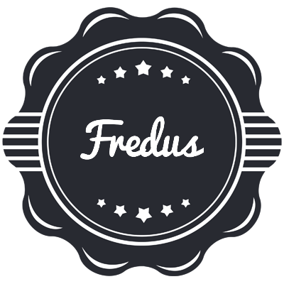 Fredus badge logo