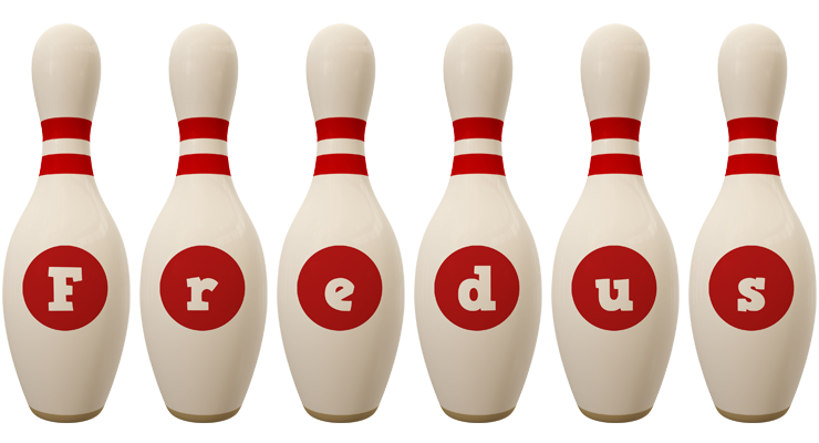 Fredus bowling-pin logo