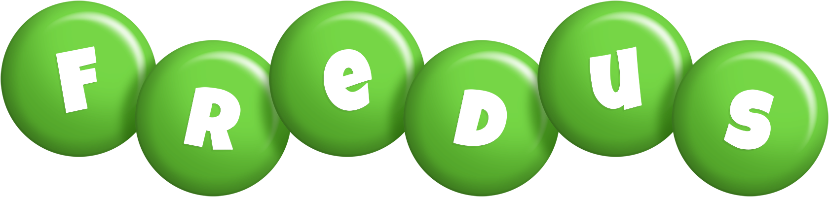 Fredus candy-green logo