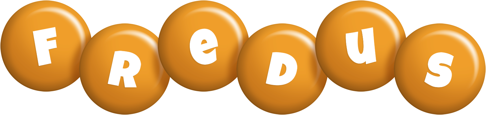 Fredus candy-orange logo