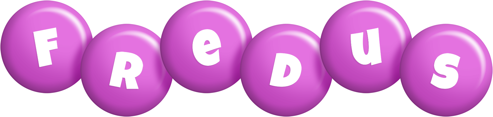 Fredus candy-purple logo